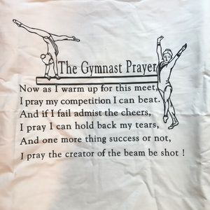 Gymnast prayer pillowcase